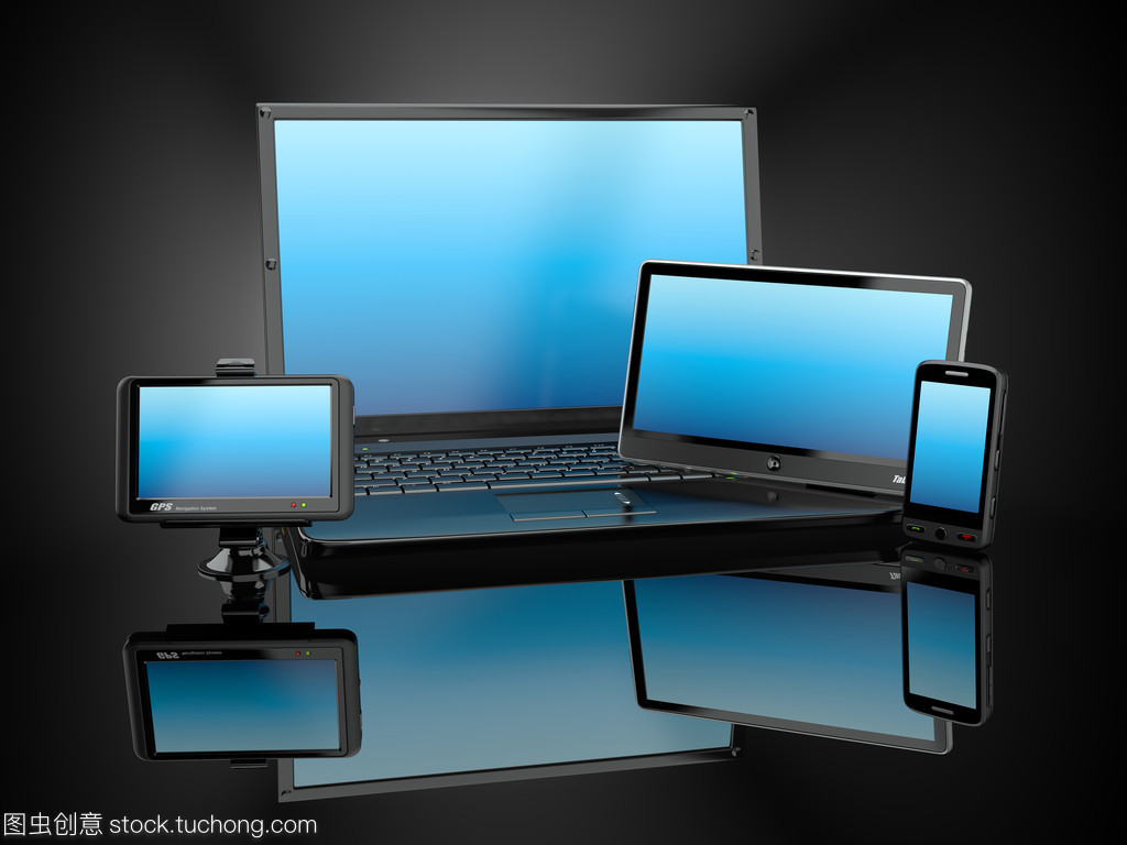 电子产品。笔记本电脑、 手机、 平板电脑和 gps